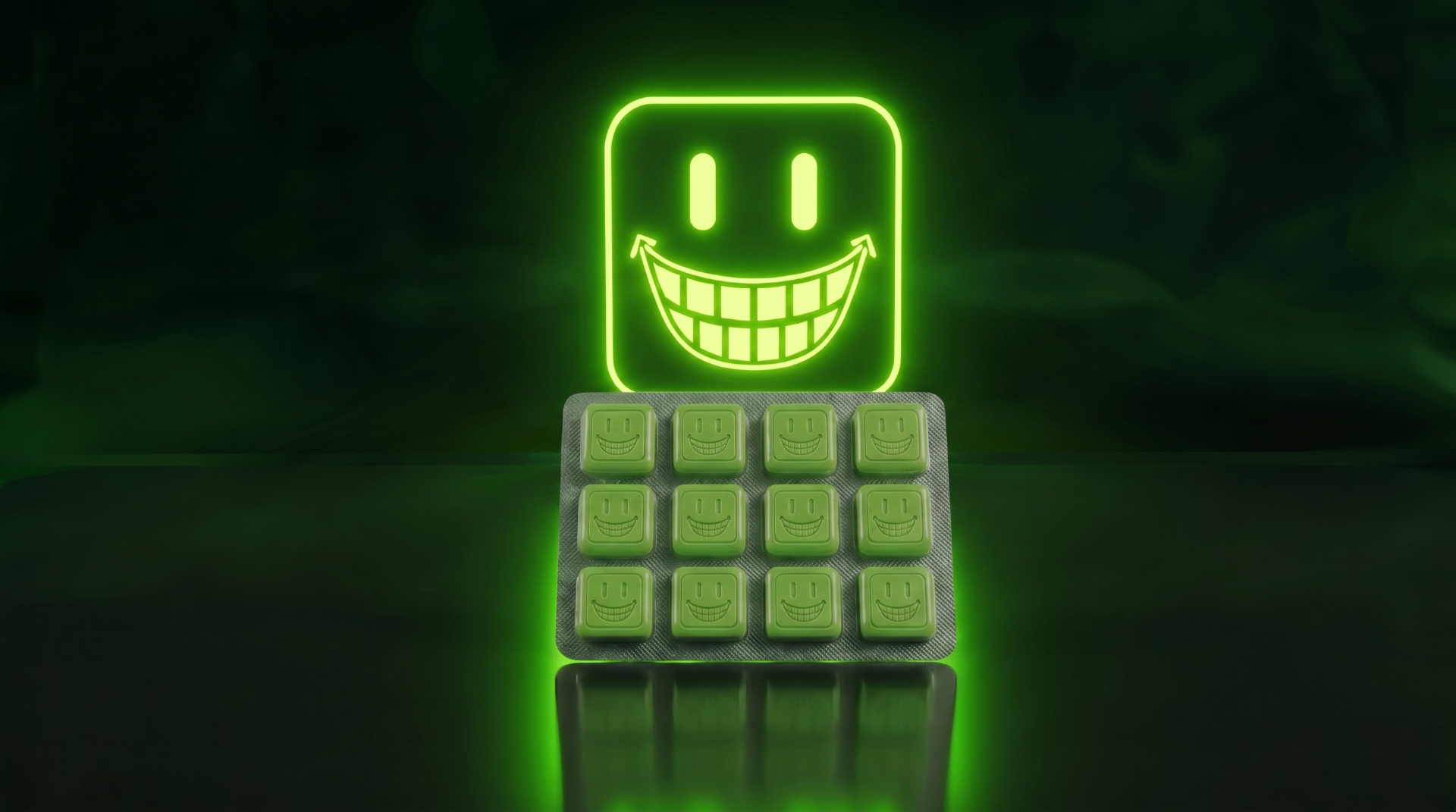 RESIN Sour Watermelon blister with neon smile